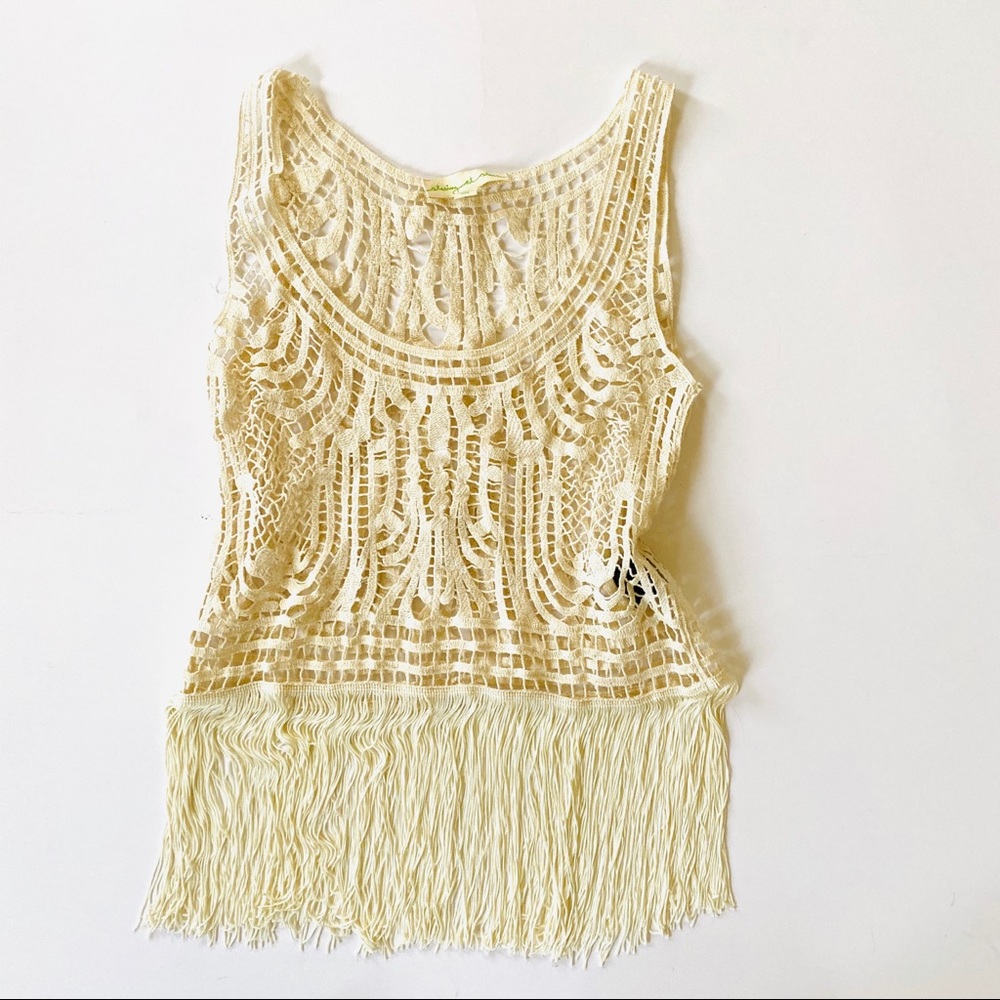 Staring at Stars Lace fringe Blouse